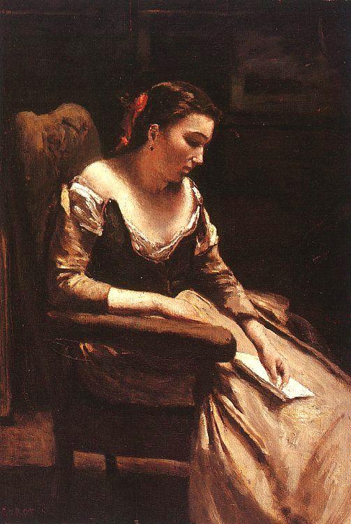  Jean Baptiste Camille  Corot The Letter_3